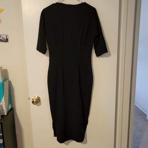 Unique Vintage Midi Bodycon Dress - Large